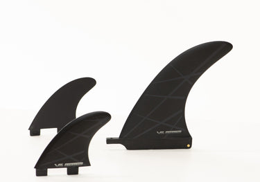 Vessel 2+1 Fin Set - Stealth Black 7.5